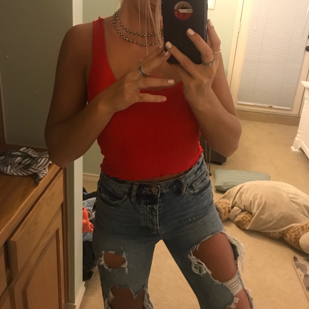 Red pacsun tank top